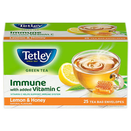 Tetly Green TEA Lemon AND Honey 25 BAGS