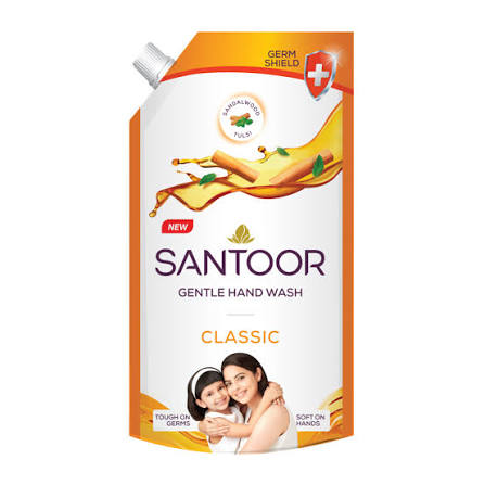 Santoor HAND WASH 600 ML Pouch