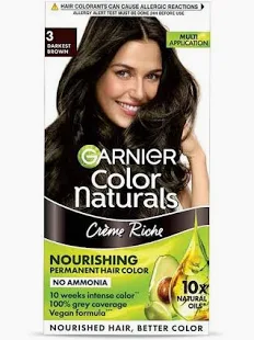 Garnier Color Natural Creme Riche 60ml + 60g + Brush FREE