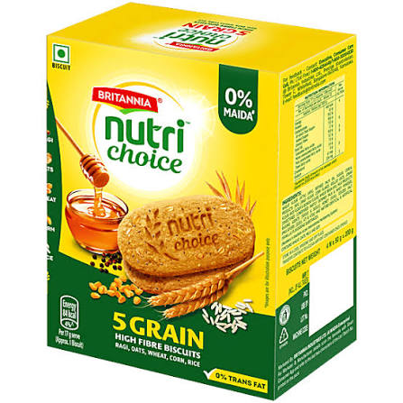 Nutri Choice 5 Grain High Fibre Biscuits 200 G