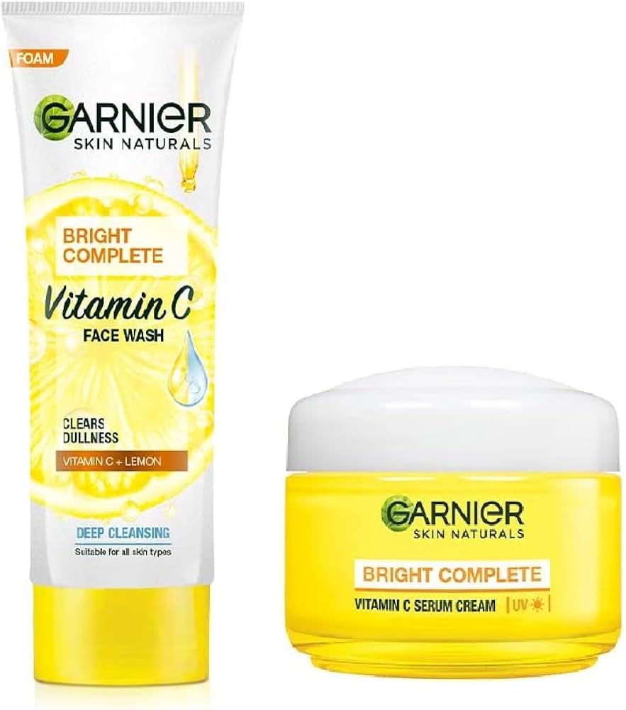 Garnier Bright Complete Serum Cream AND Cleaner