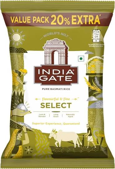 India GATE Select Basmathi RICE 1KG
