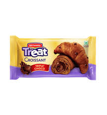 Britannia Treat Croissant Triple Chocochip 30/-