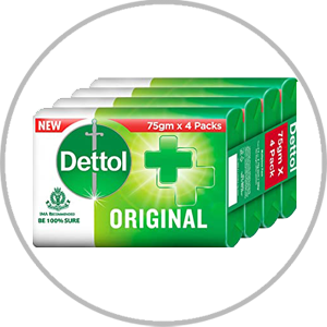 DETTOL ORG SOAP 75 G SET