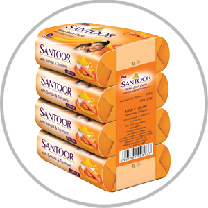 Santoor 125G SET